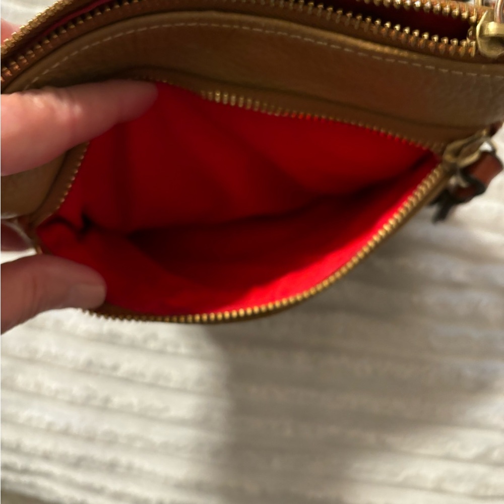Dooney & Bourke Brown Pebbled Leather Crossbody Bag - Picture 2 of 6